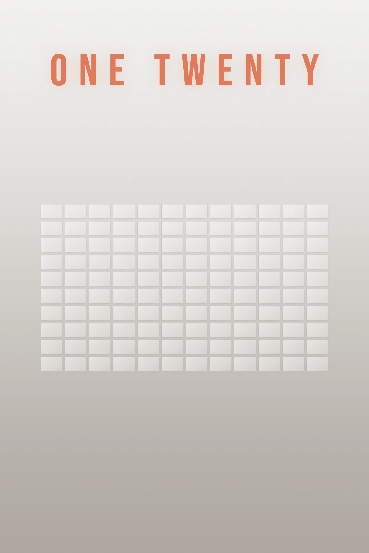 ONE TWENTY — cover